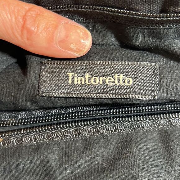 TINTORETTO Women’s Boho Glass Seed Bead Foldover Clutch Black/Blue/Green 6”x 11” - Picture 10 of 15